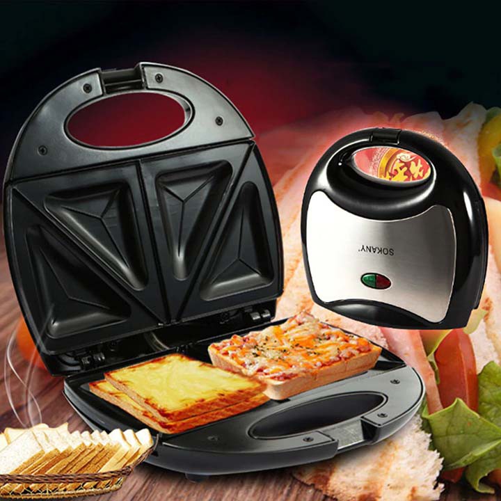 Máy Nướng Bánh Mì Sandwich Làm Nóng Thức Ăn Cho Bữa Sáng Đa Năng Dễ Sử Dụng