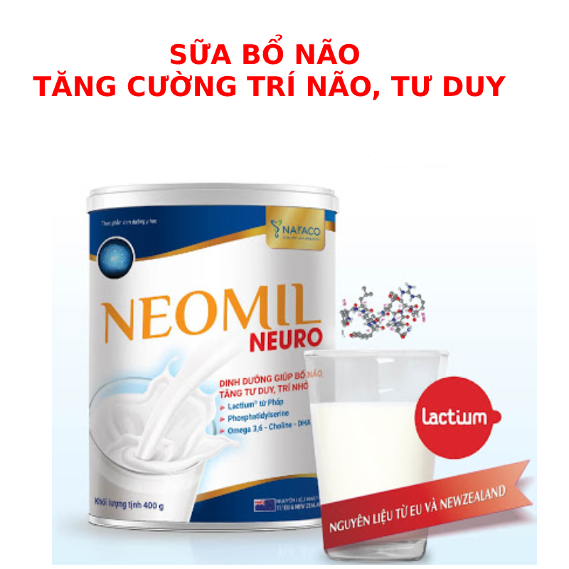 Sữa dinh dưỡng y học bổ não Neomil  tăng trí não, tư duy- hàng chính hãng