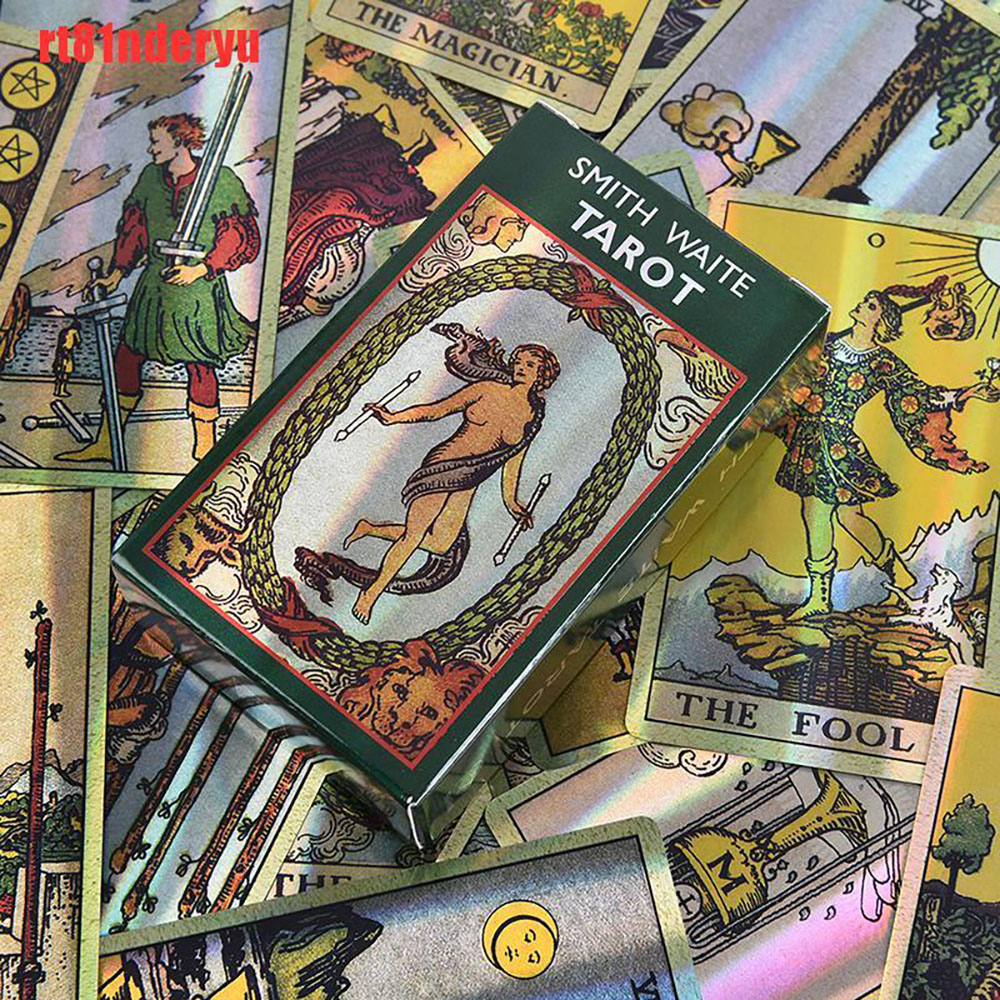 Bài Tarot A.E Waite Tarot Holographic Phiên Bản Óng Ánh Đặc Biệt Đá Thanh Tẩy