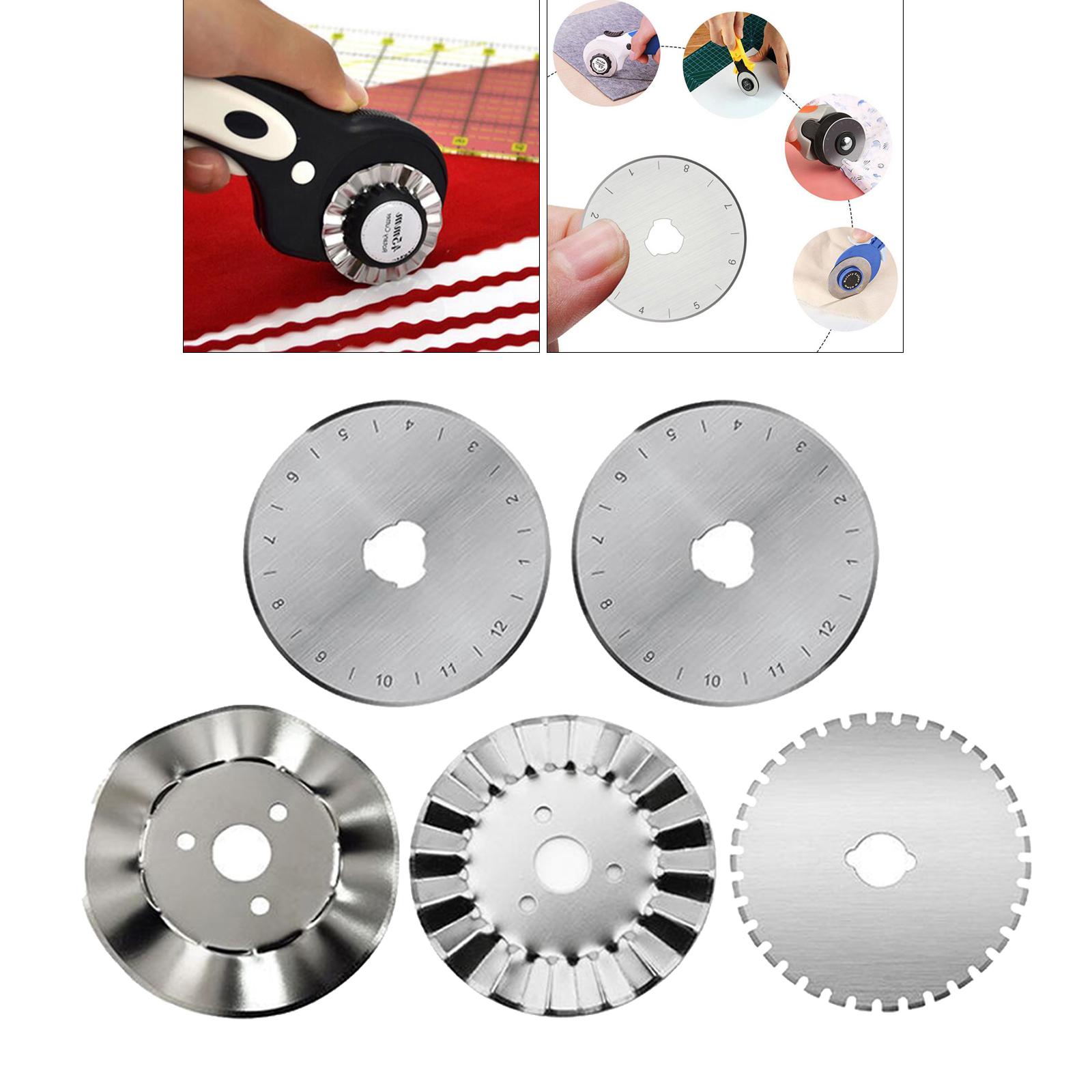 45mm Round Rotary Trimmer Blades Kit for Fabric Leather Sharp