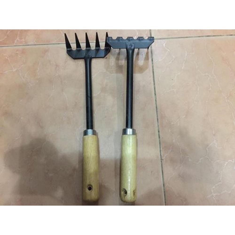 CÀO ĐẤT CẦM TAY CÁN GỖ MINI - TIỆN ÍCH CHO VIỆC TRỒNG RAU, CÂY HOA
