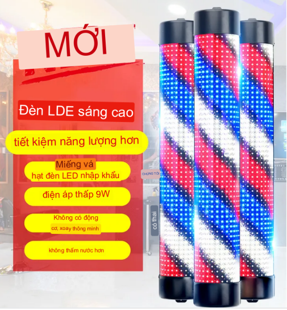 Đèn Led Đứng Dạng Xoay Trang Trí Bên Shop Thu Hút Khách Hàng Twisted Pole Retro