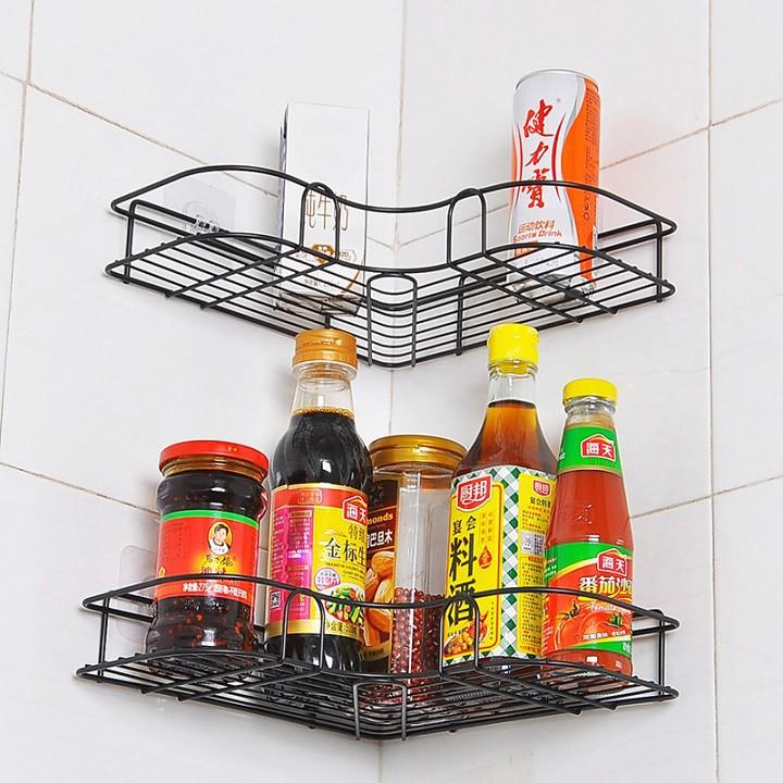 Kệ đựng đồ đa năngKệ góc dán tường-Kệ đựng đồ nhà tắm bằng kim loại