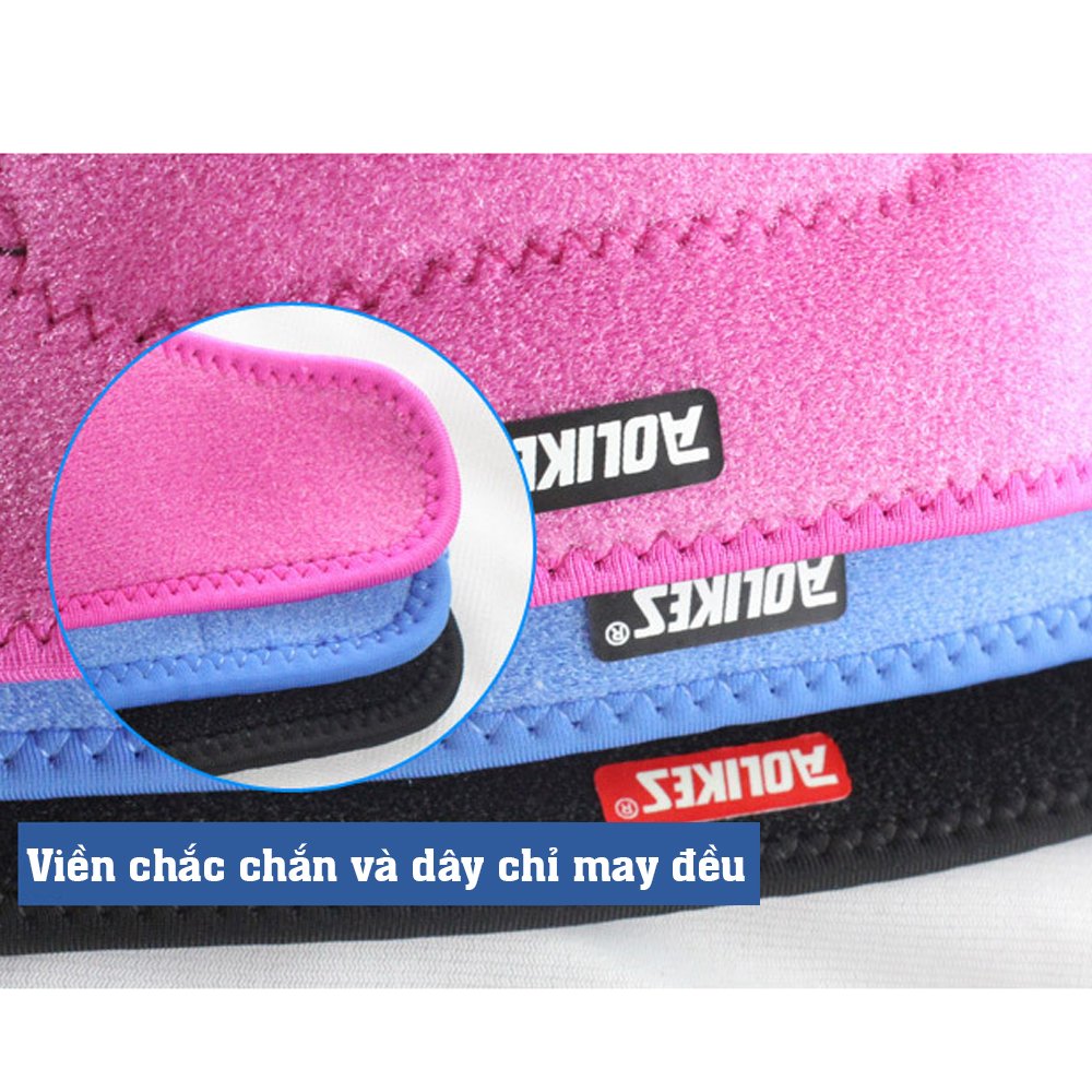 Bó bảo vệ khủy tay, đầu gối cho phái nữ và trẻ em có đệm dày 1cm Aolikes 0242