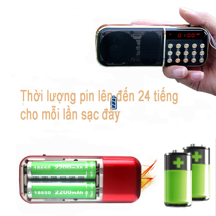 Máy nghe giảng Pháp, kinh phật, loa nghe tụng kinh, niệm phật dành cho người cao tuổi tặng thẻ nhớ 8Gb có sẵn các bài giảng Pháp