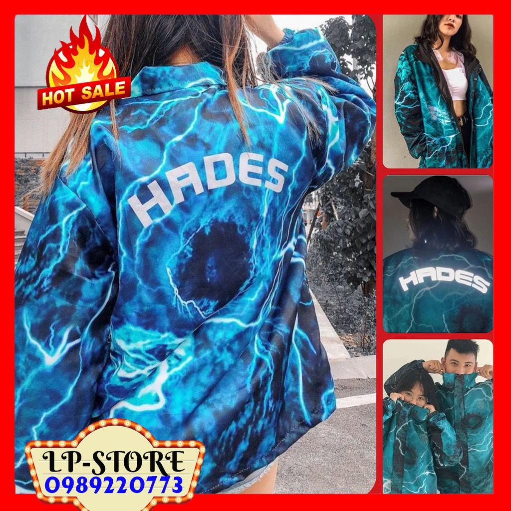 Áo Khoác Dù Nam Nữ Unisex - Áo Jacket Bomber 3D Phản Quang HADES Cực Hot - LP.STORE (có form rộng)