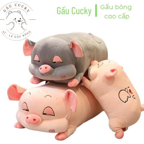 GẤU HEO BÔNG HỒNG - XÁM MẮT LIM DIM DỄ THƯƠNG ️GÍA THẤP NHẤT️ chất liệu siêu mềm mại, đa dạng kích thước, an toàn