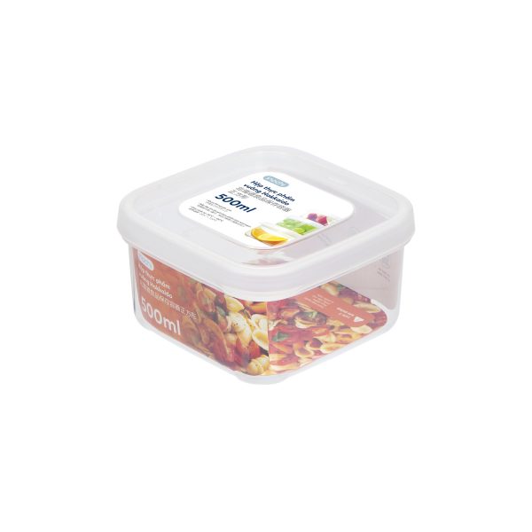 Hộp thực phẩm vuông Hokkaido 500ml - Giao màu ngẫu nhiên
