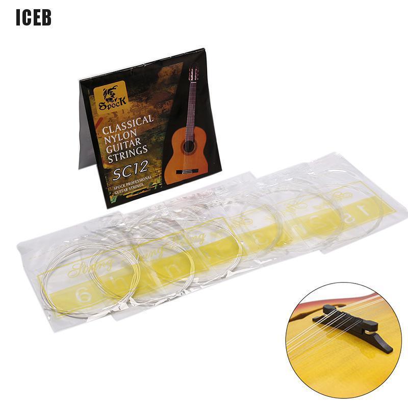 Set 6 Dây Đàn Guitar Sc12 Mạ Bạc