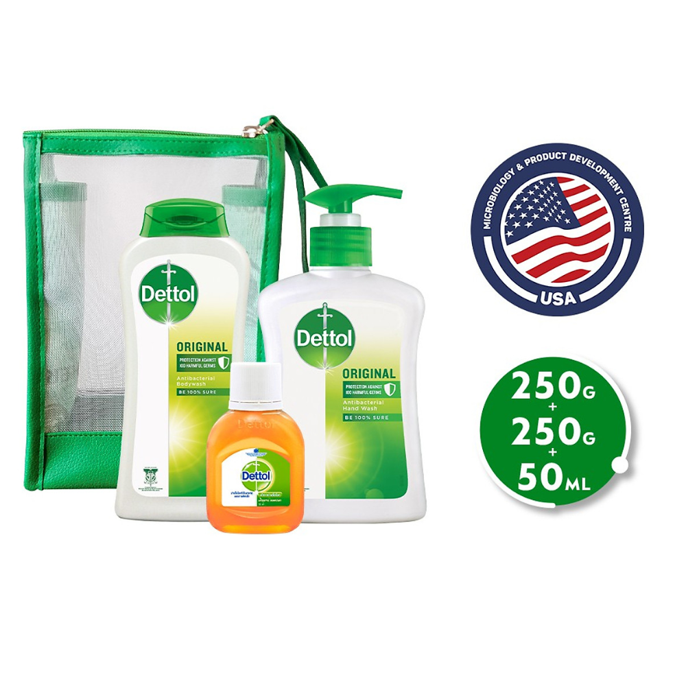 Combo bảo vệ kháng khuẩn toàn diện Dettol