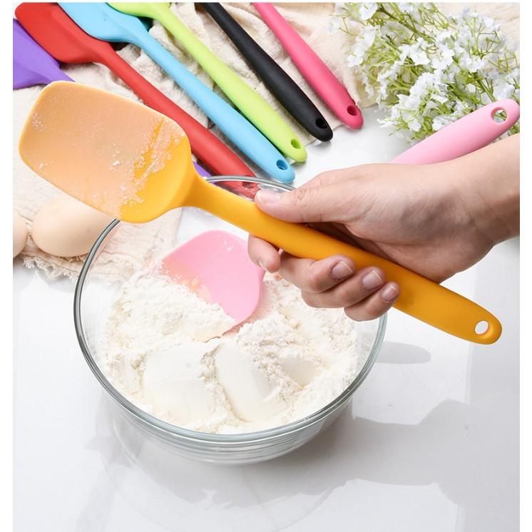 Phới Trộn Bột Spatula Silicone Chịu Nhiệt, Đúc Liền Dùng Để Đánh Bột,Trộn Bột, Vét Kem 28cm