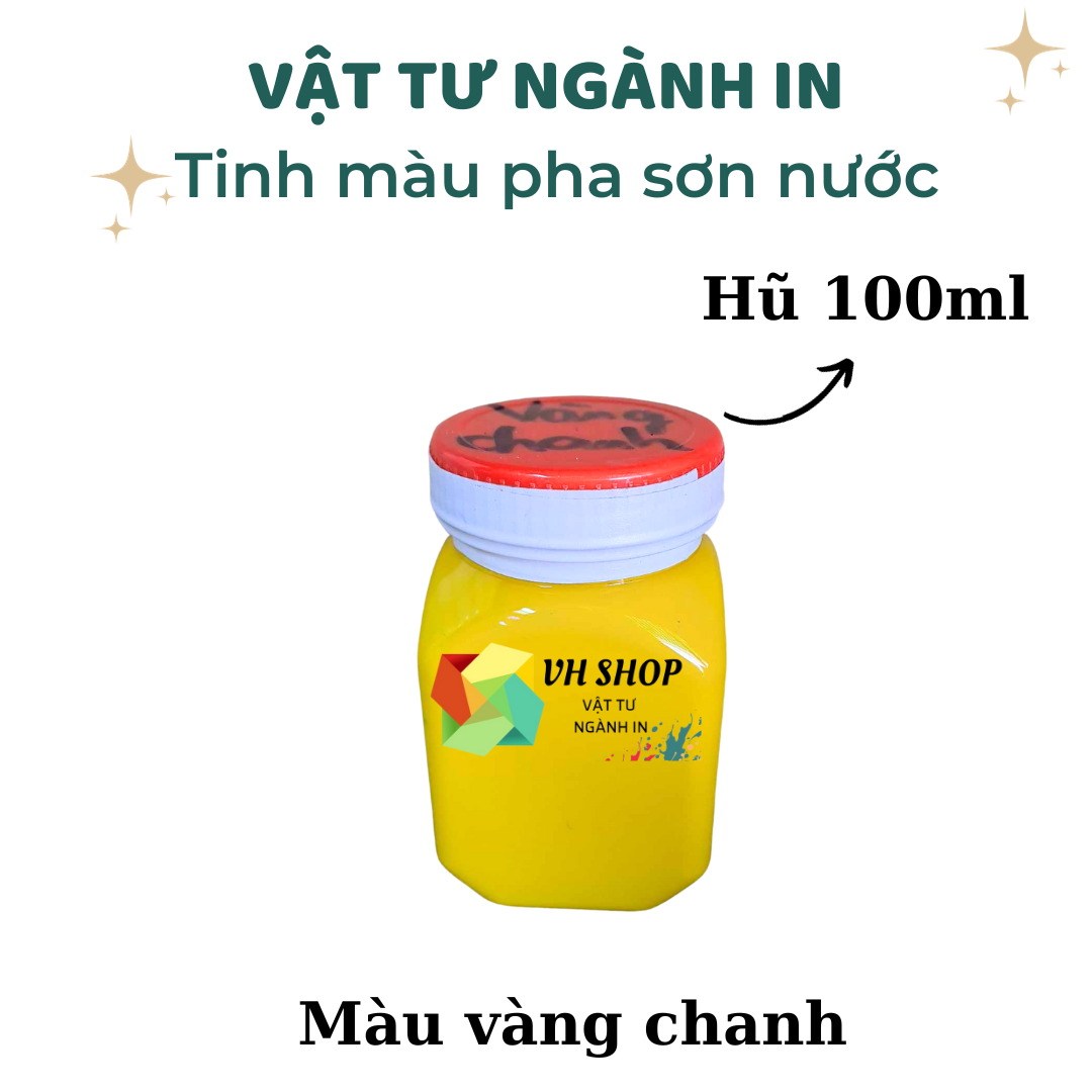 Hũ 100ml Tinh màu nước chuyên dụng pha sơn nước hoà tan nước tốt cho tất cả loại sơn nước nội thất, ngoại thất