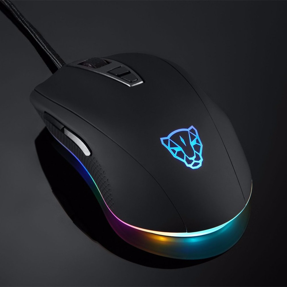 CHUỘT MOTOSPEED V60 RGB Gaming mouse có LED thay đổi theo DPI - Màu Đen - Hàng Chính Hãng