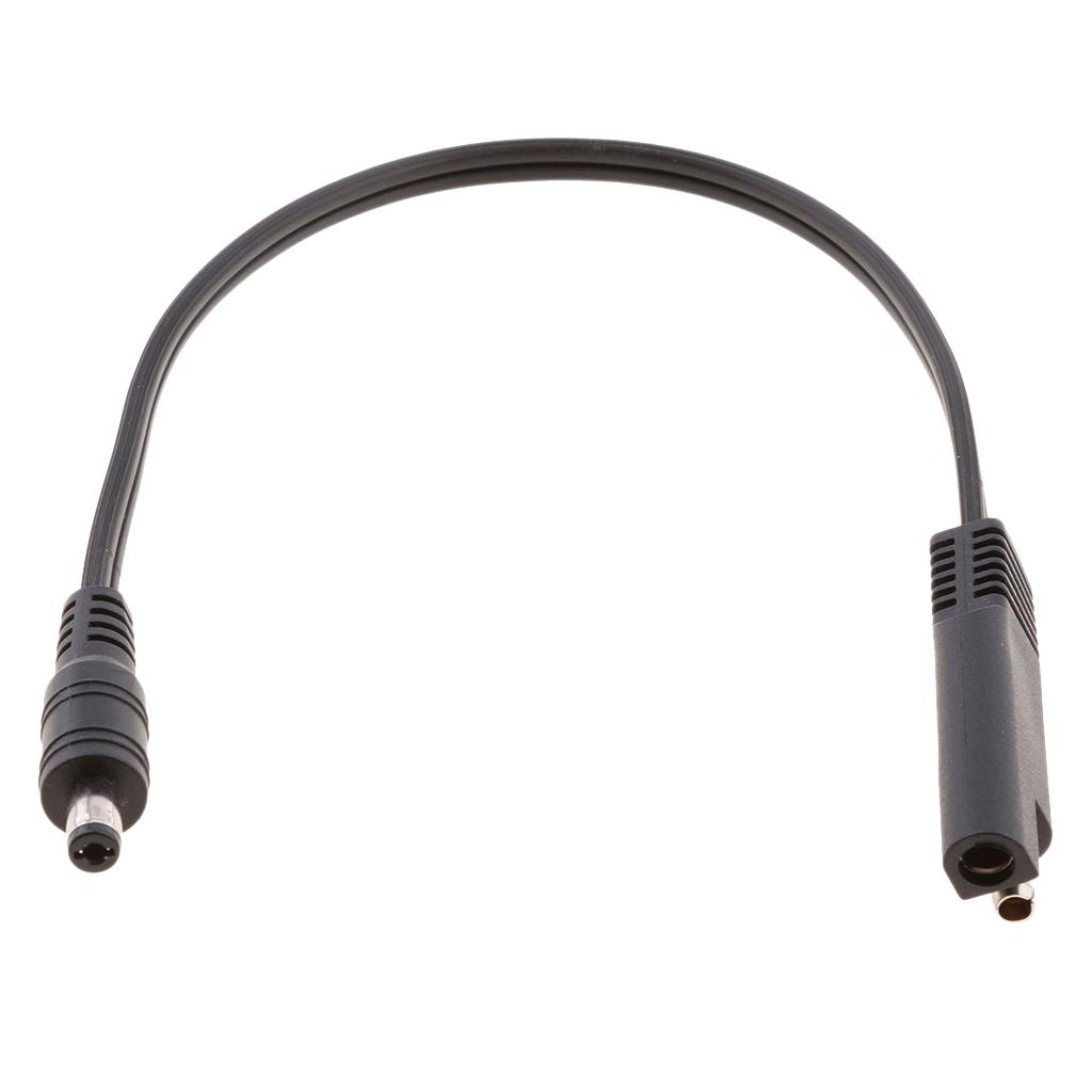 2xDC Power 5.5x2.1mm Male to SAE Plug 18AWG Cable for Automotive Connector