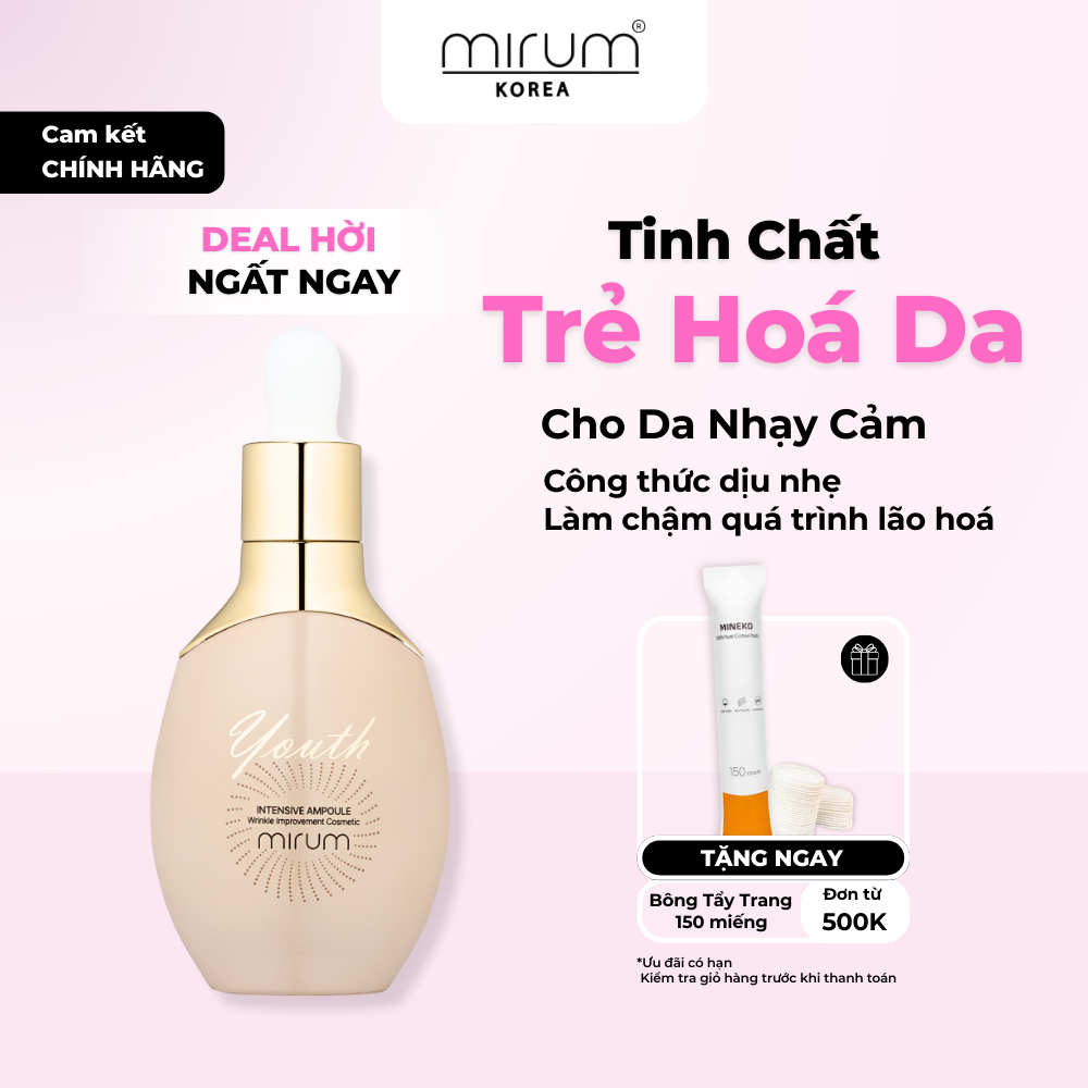 Tinh Chất Trẻ Hoá Da Mirum Dành Cho Da Nhạy Cảm Giúp Làm Dịu Da Dưỡng Ẩm Tăng Đàn Hồi M03 - 35ml