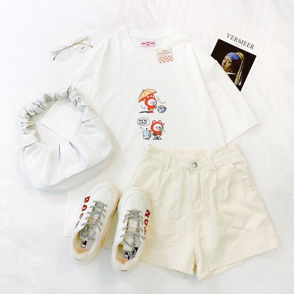 Áo Thun Tay Lỡ Unisex WE'RE LOST Form Rộng