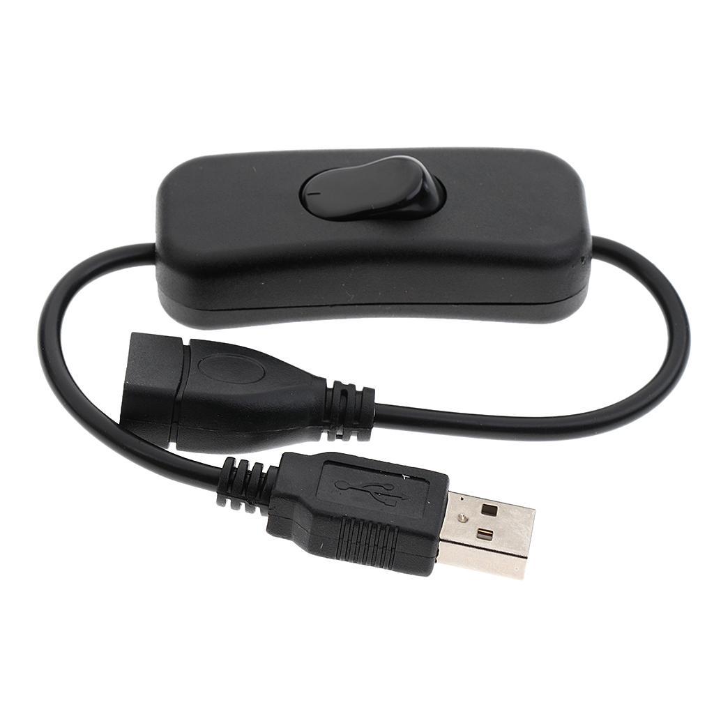 USB Cable With ON/OFF Switch Toggle Power Control Extension Cord for LED