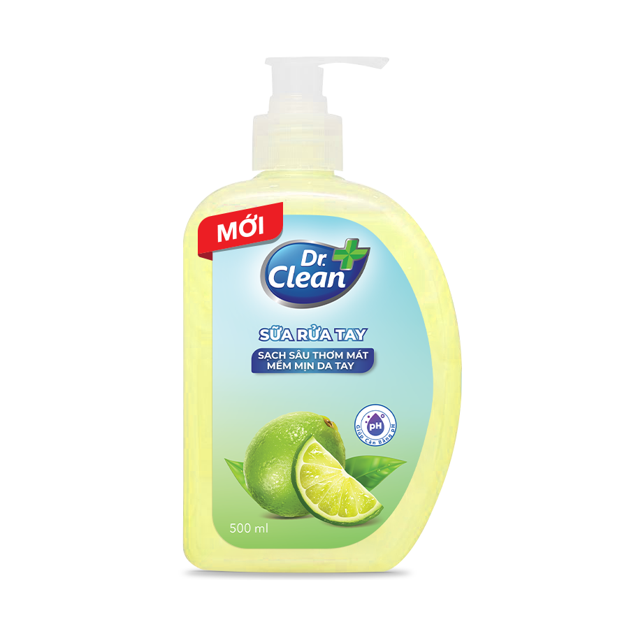 Sữa Rửa Tay Dr. Clean - Chanh (500ml)