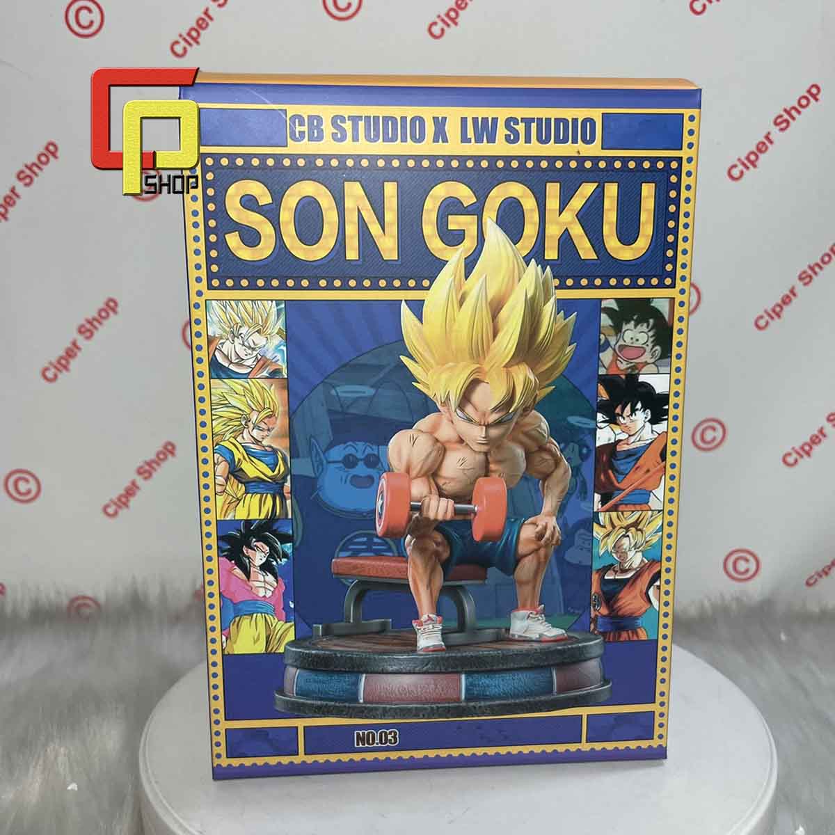 Mô hình Son Goku tập tạ - Figure Goku 7 viên ngọc rồng