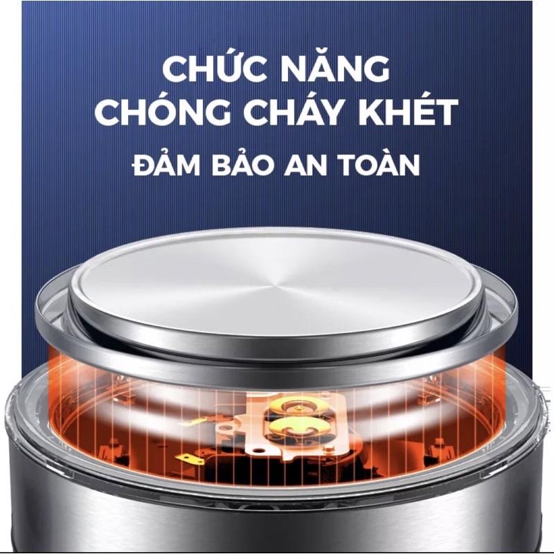 Günter &amp; Hauer Bình Đun Siêu Tốc Bình Trà Điện Thủy Tinh 17L LED Dây Đèn Vòng Xanh - Hàng chính hãng