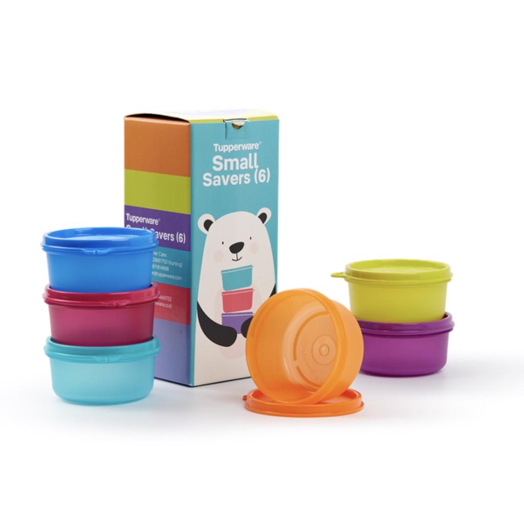 Bộ Tupperware 6 hộp bảo quản thực phẩm Colorful Small Server 200ml - Hàng Chính Hãng