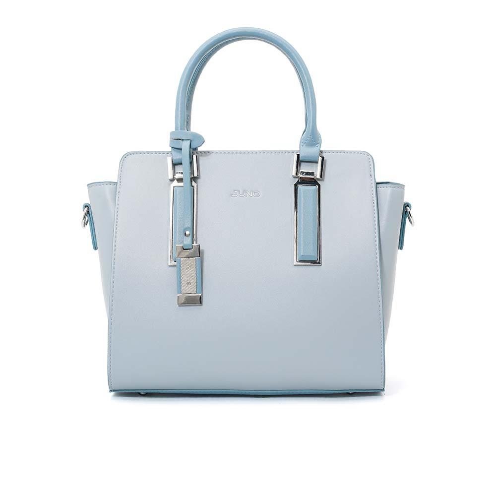 Túi Xách Nữ Thời Trang JUNO Cỡ Trung Tote Charm Trang Trí Phối 2 Màu TXT220