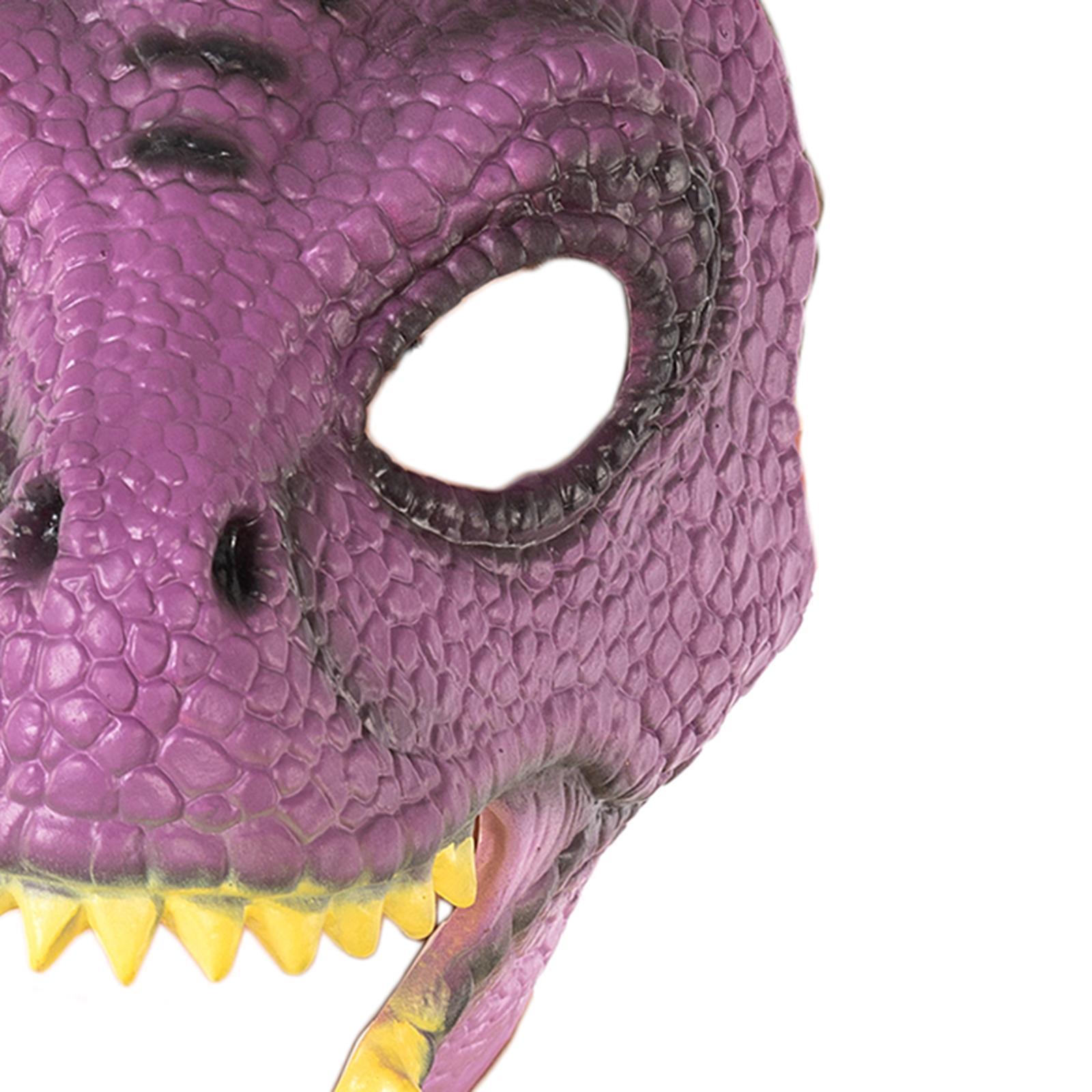 3D Dinosaur Latex Dragon Movable Jaw Headgear Scary Props Creative Halloween Animal for Role Play Theater Party Supplies