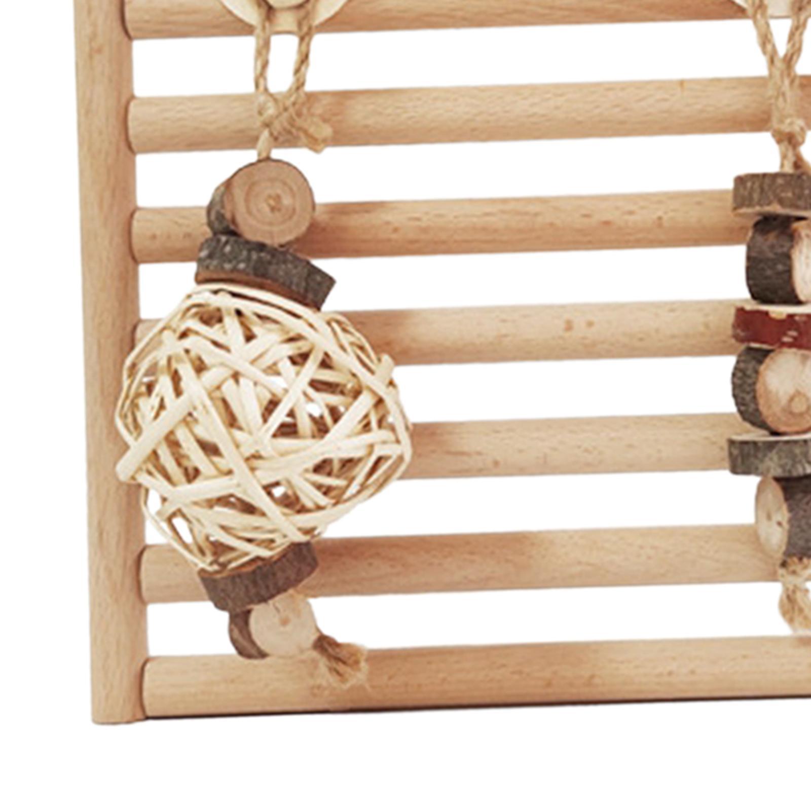 Rabbit Chew Toys, Wooden Doors, Exercise Biting Hamster Chew Toys for Bunny Small Animals