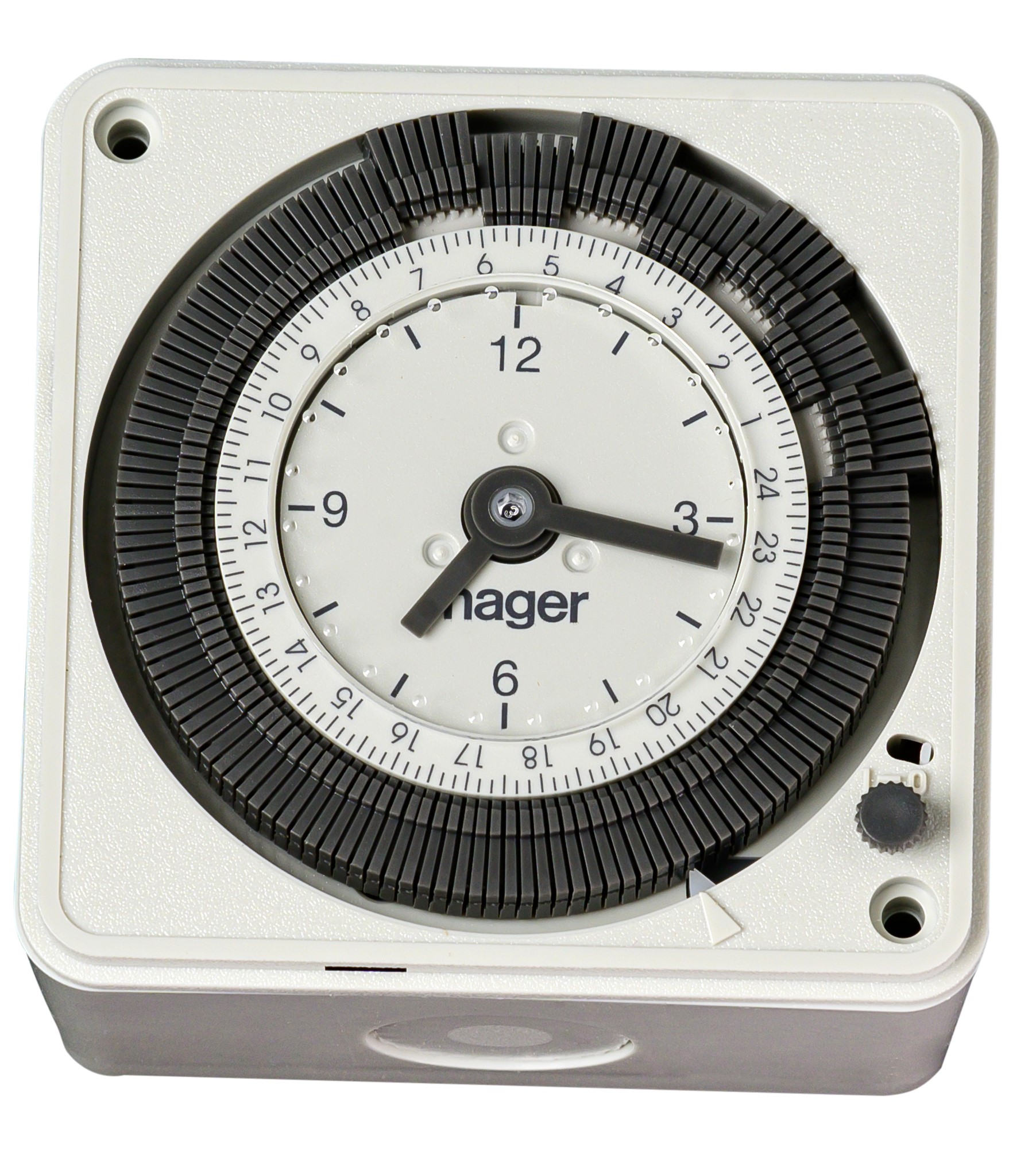 CÔNG TẮC THỜI GIAN/TIMER 24H EH711 - HAGER, HẸN GIỜ TƯỚI CÂY, BẬT ĐÈN, CÁC THIẾT BỊ ĐIỆN KHÁC, 24H/7 NGÀY. CÔNG NGIHỆP VÀ DÂN DỤNG, CÔNG SUẤT LỚN 16A, LẬP TRÌNH ĐƯỢC, 148 LẦN BẬT TẮC TRONG 24H