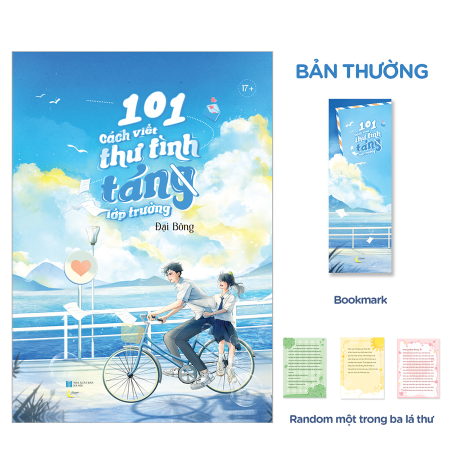 101 Cách Viết Thư Tình Tán(g) Lớp Trưởng - Bản Thường tặng Bookmark bồi cứng, Random một trong ba lá thư