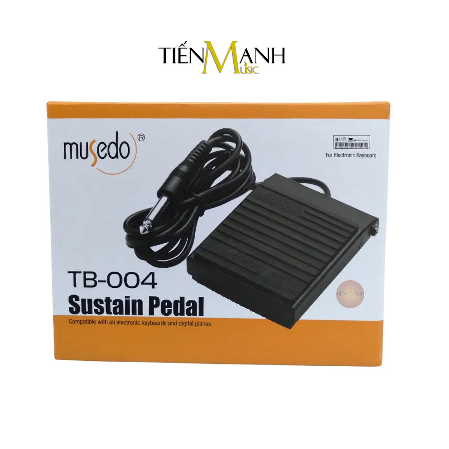 Pedal Đa Năng Musedo TB-004 Cho Đàn Organ, Piano, Trống Điện Tử - Bàn Đạp Tạo Tiếng Vang Sustain Keyboard TB004 Hàng Chính Hãng - Kèm Móng Gẩy DreamMaker