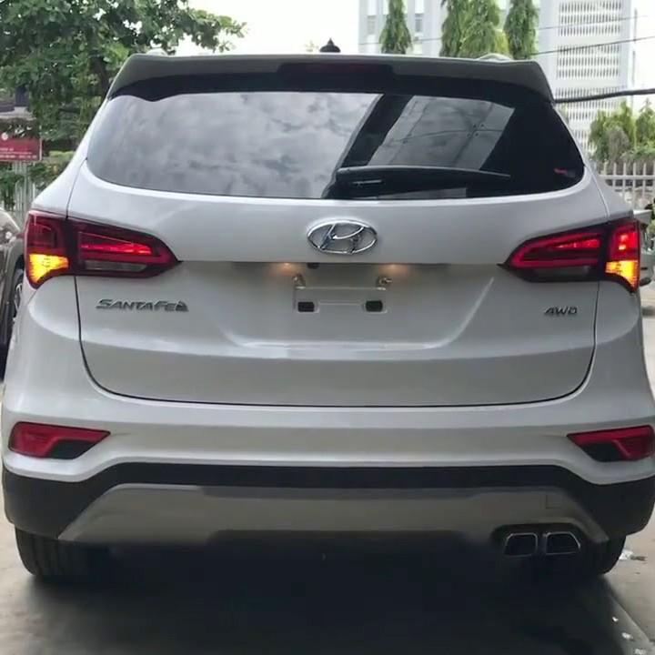 Tem Logo Chữ Nổi SANTAFE Dán Đuôi Xe - Đẹp