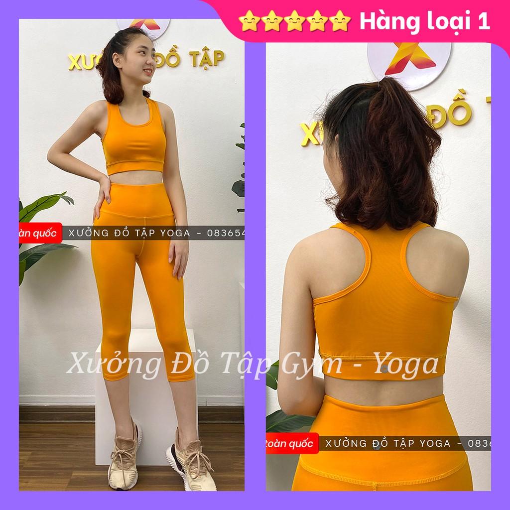 Hàng thiết kế độc lạ - Cam kết ảnh thật 100% - SET TẬP Yoga, Gym, Aerobic - Set tập gym Lửng lưng ba lỗ