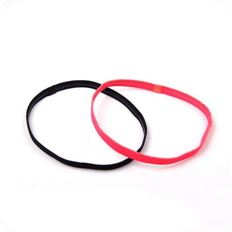 1PC Fashion New Candy Color Sports Headband Women Men Yoga Hair Bands Girls Sport Anti-slip Elastic Rubber Hairband Accessories