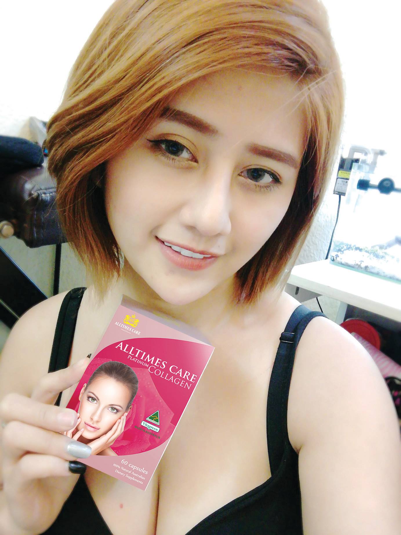 Thực phẩm bảo vệ sức khỏe hỗ trợ làm chậm quá trình lão hóa da ALLTIMES CARE PLATINUM COLLAGEN - Hộp 60 viên