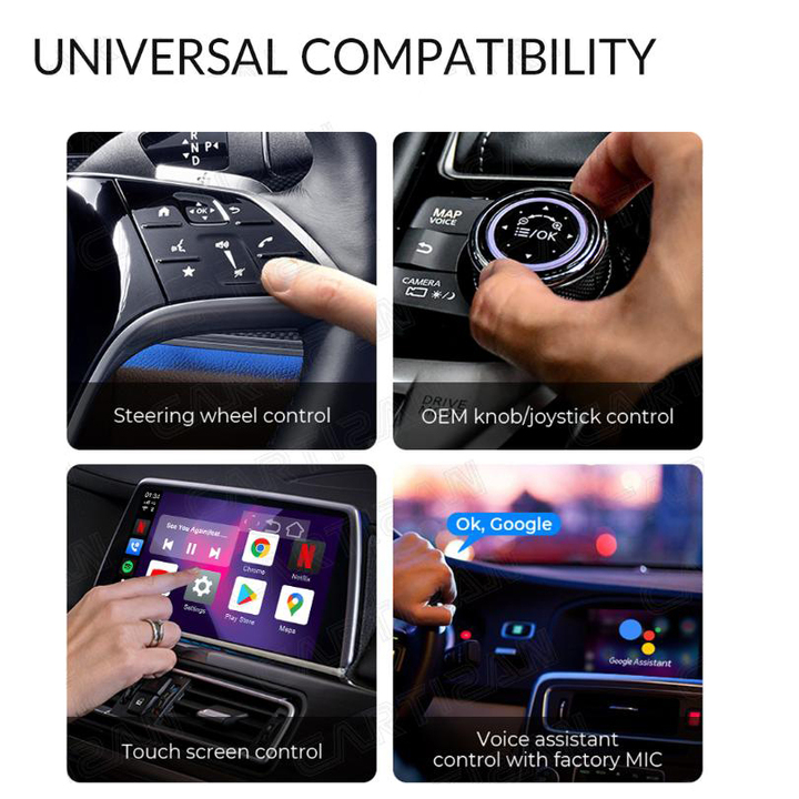 AndroidBox Ai Thế Hệ Mới Nhất dành cho xe ô tô. Android Chip 8 nhân, ram 4G, rom 64G PLC-S21E