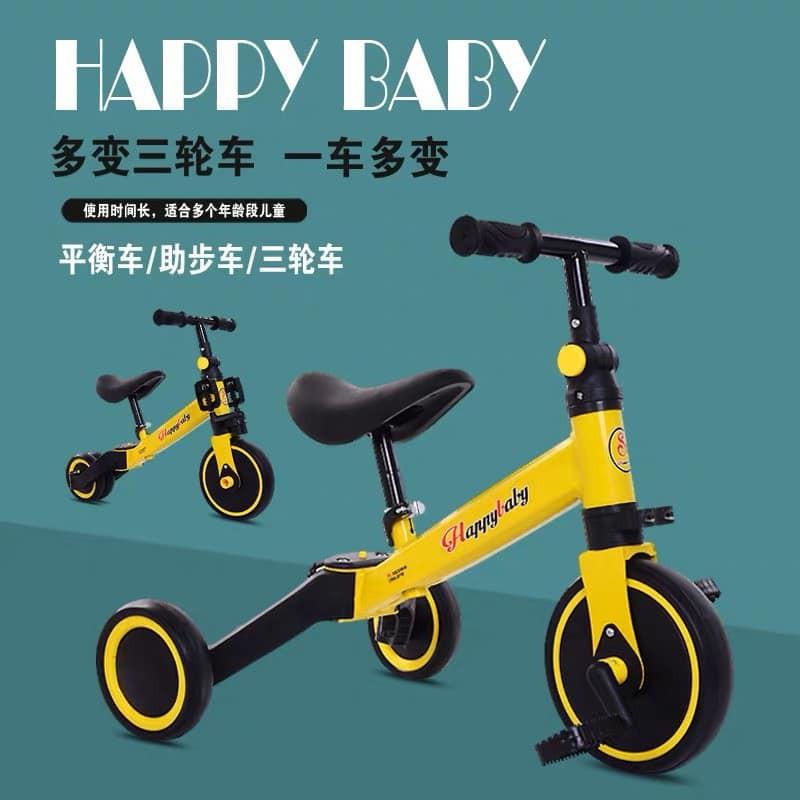 Xe chòi chân thăng bằng 3 trong 1 HAPPYBABY kết hợp xe đạp