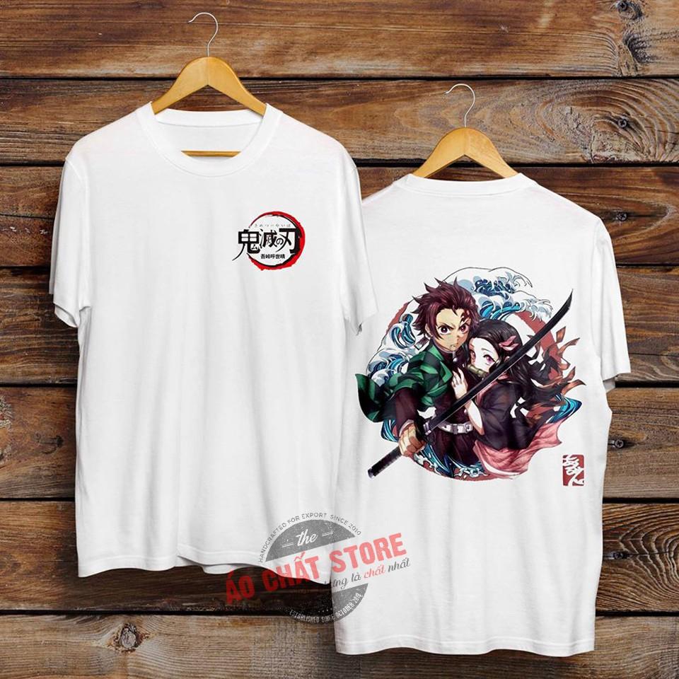  Áo Thun Kamado Tanjirou Siêu Đẹp | Áo Phông Thanh Gươm Quỷ Diệt KIMETSU NO YAIBA Tshirt KY1