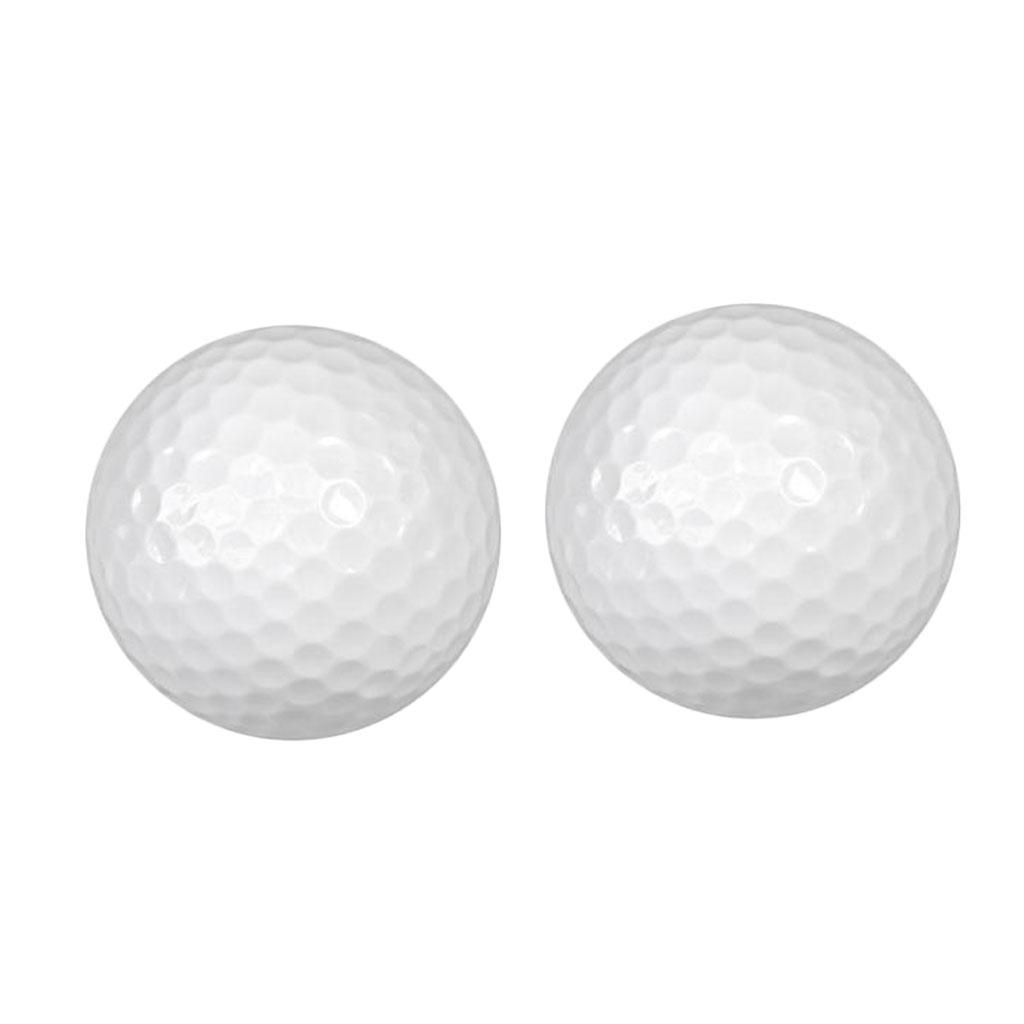 2x 2 Pieces Golf Practice Balls Indoor Outdoor Range Golf Training Balls
