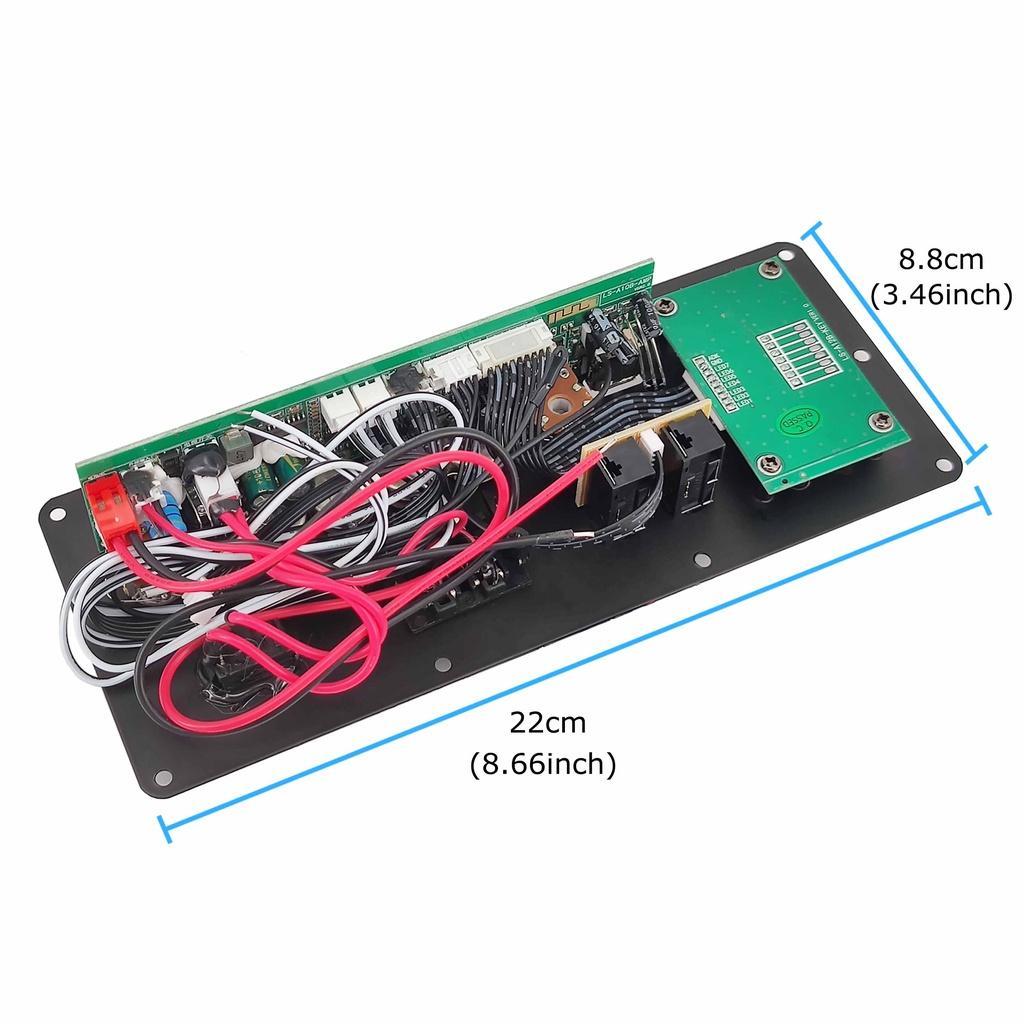 Bảng Mạch Khuếch Đại Âm Thanh 12V 6-12Inch 80W Bluetooth AUX TF-Card U-Disk Chuyên Dụng