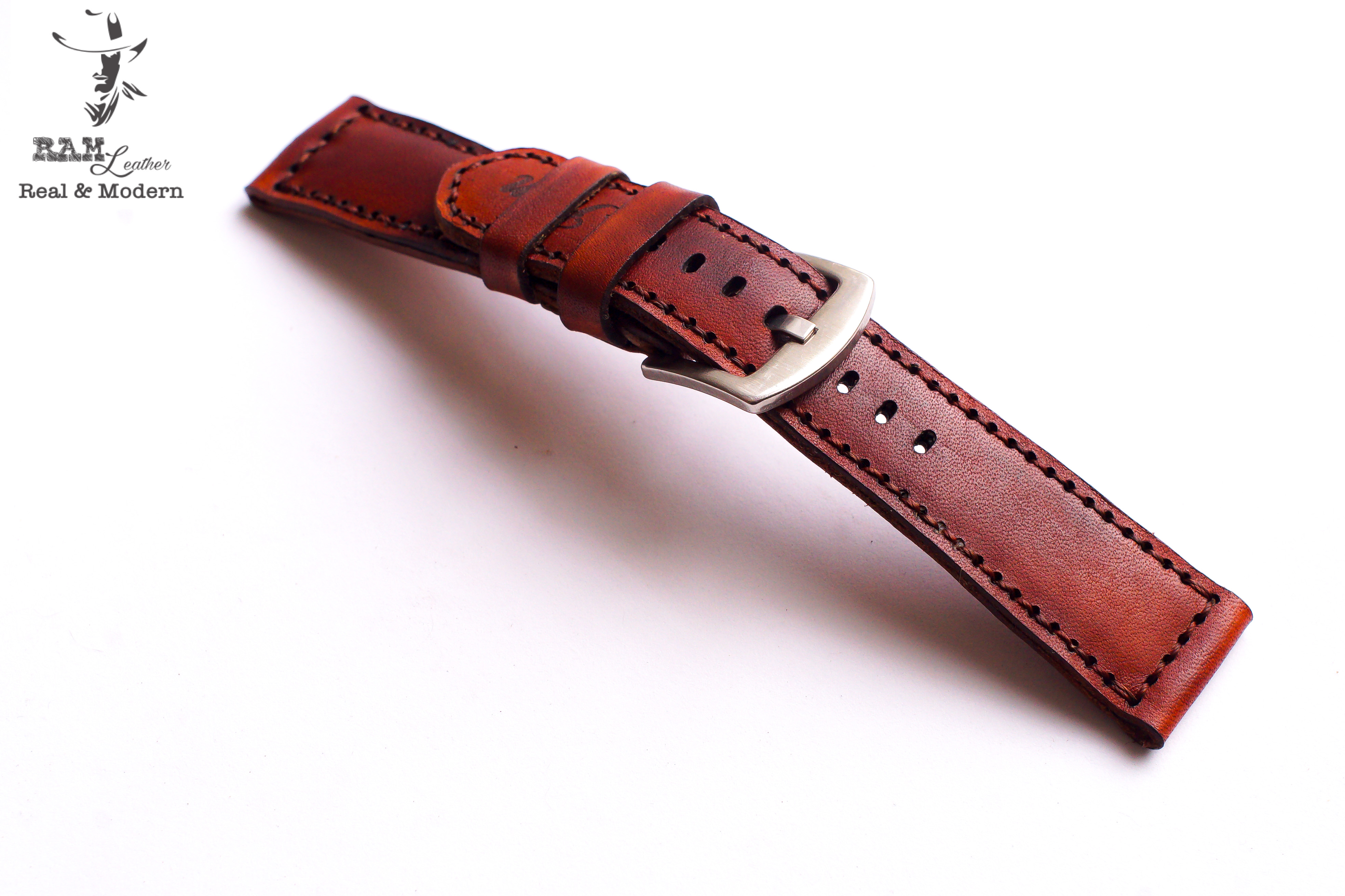 DÂY ĐỒNG HỒ DA BÒ VEGTAN – RAM CLASSIC 1970 MAHOGANY