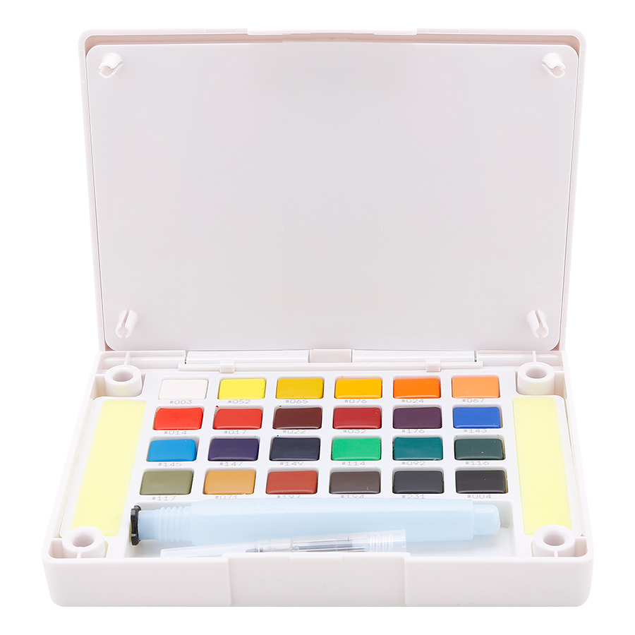 Màu Nước Nén Koi Water Colors Sakura 24 Màu - Tặng Sổ Sketch Book