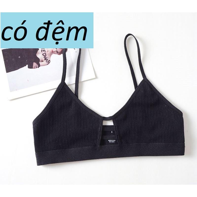 Hình ảnh  Áo Lót Bralette Cotton Mỏng Có Đệm Lót B308