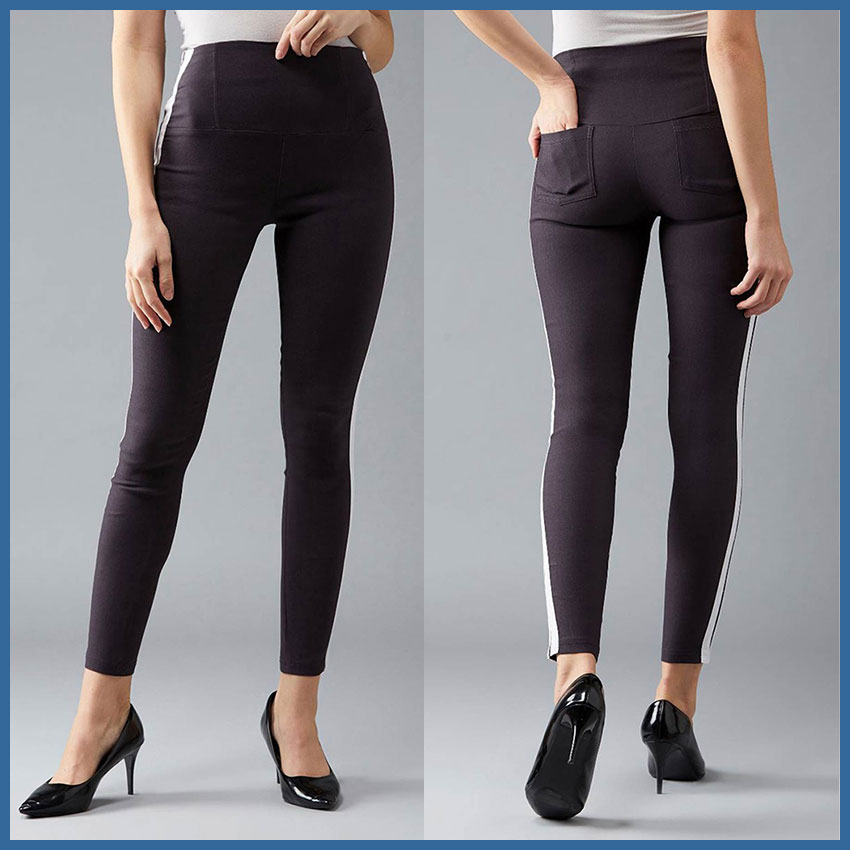 Quần Legging Nữ Bosimaz MS225 dài có sọc trắng cao cấp, thun co giãn 4 chiều, vải đẹp dày, thoáng mát không xù lông.