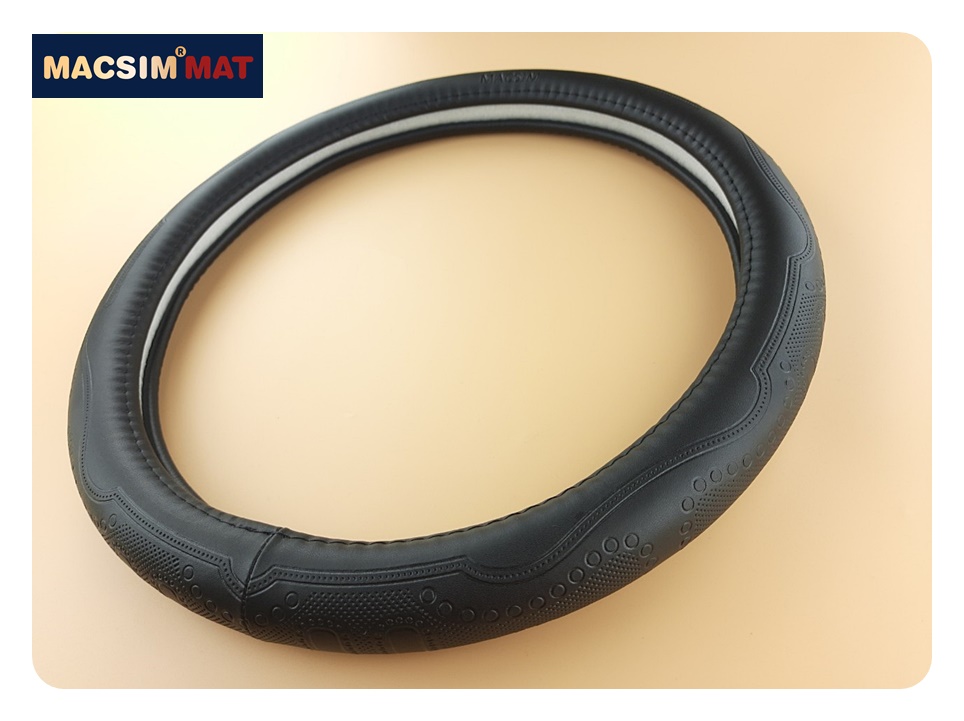 Bọc vô lăng cao cấp Macsim mã L611 chất liệu da thật - Khâu tay 100% size M màu be, mầu nâu, mầu đen