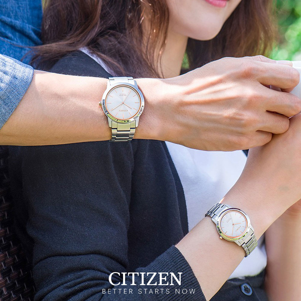 Đồng Hồ Nam Citizen Dây Titanium AW2024-81A - Mặt Trắng