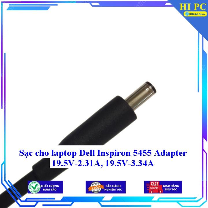 Sạc cho laptop Dell Inspiron 5455 Adapter 19.5V-2.31A 19.5V-3.34A - Kèm Dây nguồn - Hàng Nhập Khẩu