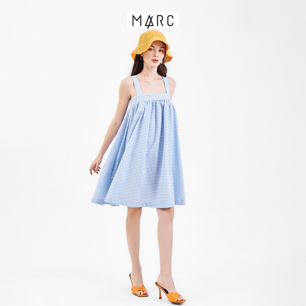 Đầm 2 dây nữ MARC FASHION form suông cài nút sau CBVH070522