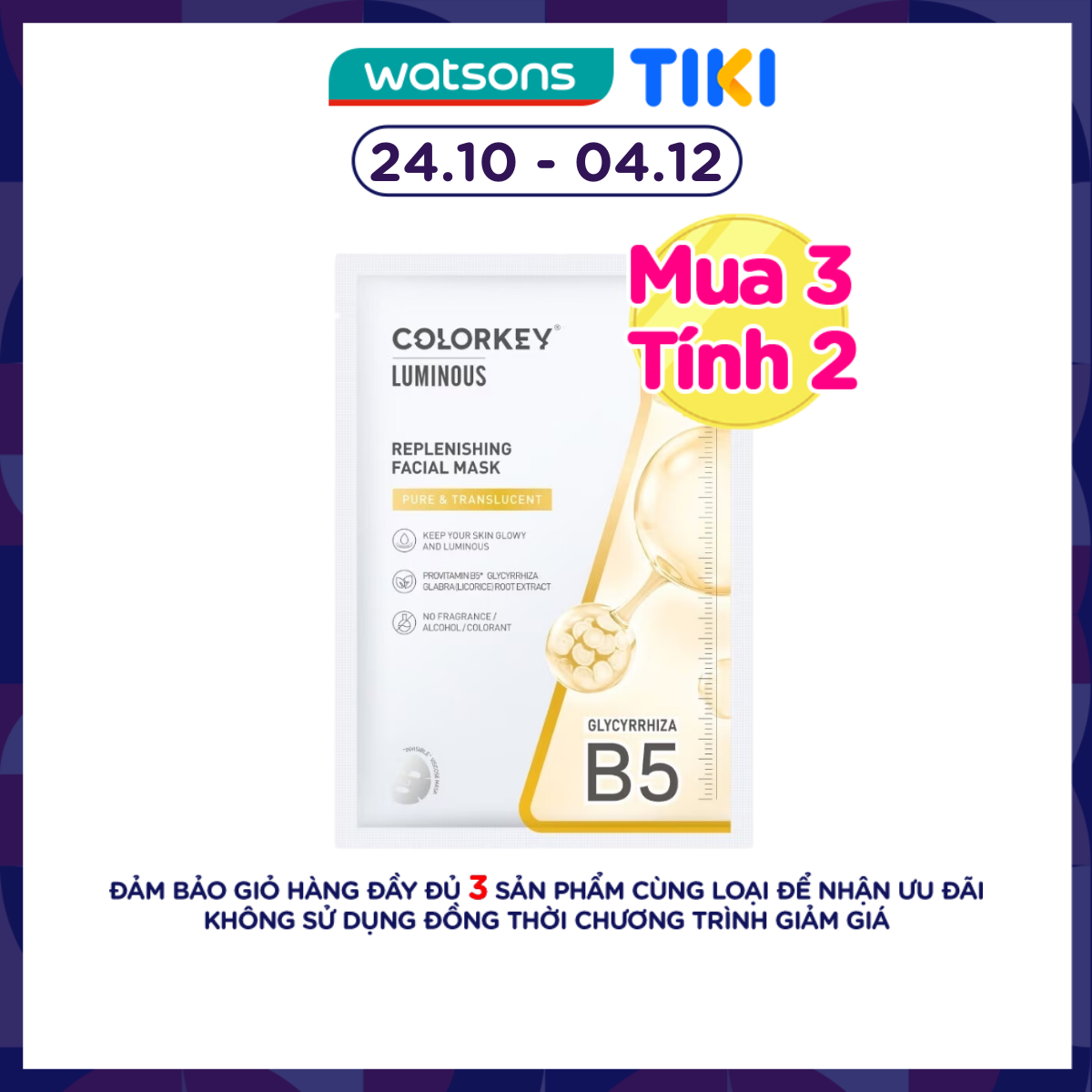 Mặt Nạ Cấp Ẩm Colorkey Replenishing Facial Mask 25ml