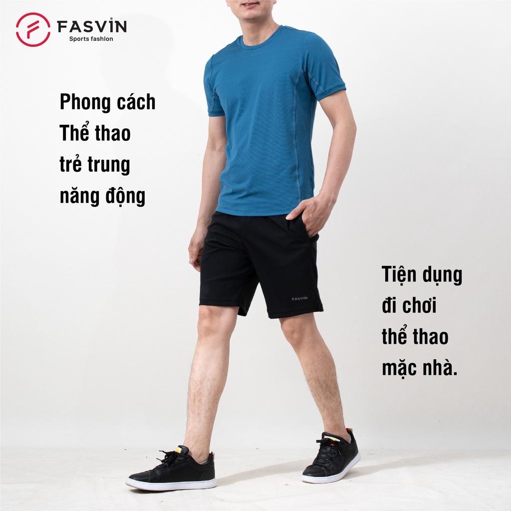 Bộ quần áo nam Fasvin AT22505.HN chất vải thun mềm mát co giãn phù hợp thể thao hay mặc nhà